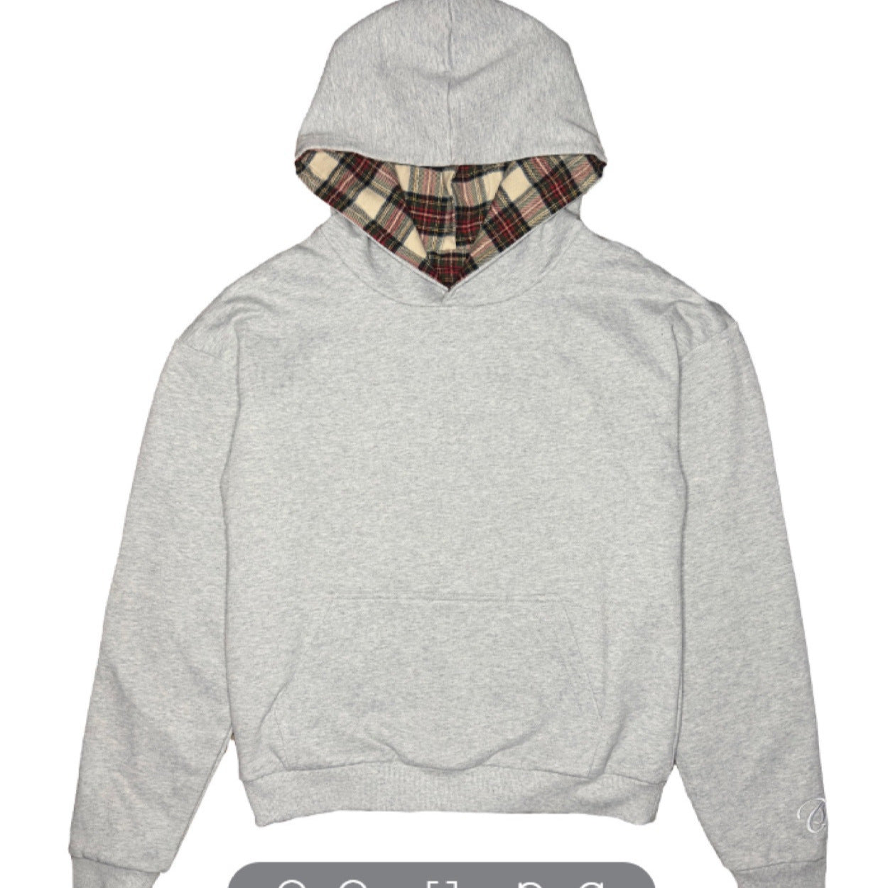 Double-sided Plaid Hooded Cotton Jacket Coat Sweatshirt
